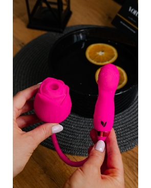 Tulipan ciemny róż – kompaktowy wibrator wodoodporny