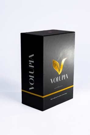 Tulipan ciemny róż – opakowanie z logo Volupia